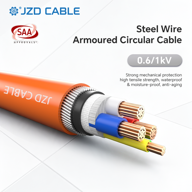 JZD OEM/ODM SAA 3C+E 90℃ X90 XLPE Copper Conductor Underground Direct Burial Three Phase Low Voltage Armoured Cable