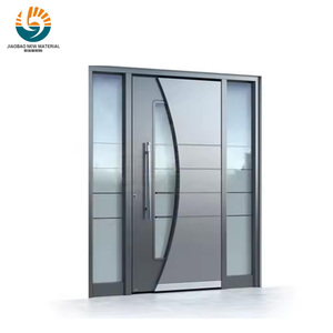 Puerta de entrada de diseño contemporáneo resistente a la corrosión para construcción de viviendas - Product Image 3