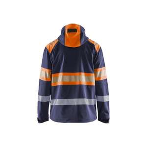 BLAKLADER - 449425138953XS <b>Hi</b>-<b>Vis</b> <b>Softshell</b> <b>jacket</b> Navy blue/Orange - EAN 7330509882115 <b>HI</b>-<b>VIS</b> WORKWEAR - Product Image 2