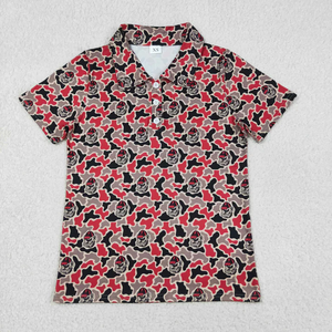 Chemises assorties <span class=keywords><strong>papa</strong></span> <span class=keywords><strong>et</strong></span> <span class=keywords><strong>fils</strong></span> pour tout-petits, motif camouflage Georgia Bulldogs, chemises polo à manches courtes boutonnées pour hommes <span class=keywords><strong>et</strong></span> enfants, vente en gros - Product Image 3