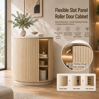Revêtement mural intérieur personnalisé ODM, panneau ignifuge moderne, lamelles courbées, panneau enroulable, pour hôtel, salle de sport, couloir, avec support non tissé