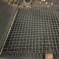 Verschleißfester Hochmanganstahl Linear Gewelltes Drahtgitter für Erzbergbau Steinbruch Vibrationssieb Kundenspezifisch OEM