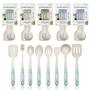 2025 New Phụ Kiện Nhà Bếp <span class=keywords><strong>Silicone</strong></span> công cụ nhà bếp <span class=keywords><strong>Silicone</strong></span> đồ dùng nhà bếp TPR thép không gỉ xử lý <span class=keywords><strong>Silicone</strong></span> thìa - Product Image 1