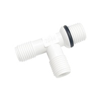 Conector en T de Plástico JACO para Sistema de Agua Doméstico, Tubo O.D. 1/4, Accesorios de Conexión para Filtro de Agua
