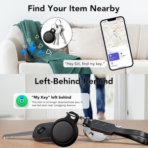 เครื่องติดตาม GPS อัจฉริยะ Find My Tag สำหรับค้นหากุญแจ วัสดุพลาสติก ใช้สำหรับผู้สูงอายุ พร้อมพวงกุญแจ - Product Image 2