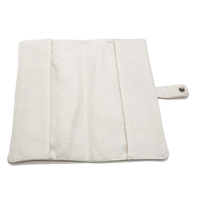 Housse de passeport en lin à sublimation vierge, personnalisable, impression DIY, 22,5x11,5 cm, pochette de livre, porte-passeport, portefeuille pour le bureau, l'école