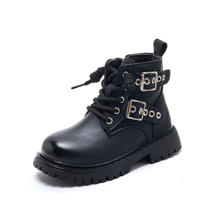 Nouvelles Bottes et Chaussures en Cuir Style Britannique pour Enfants, Filles, Garçons Élégants, Collection 2025 - Product Image 6