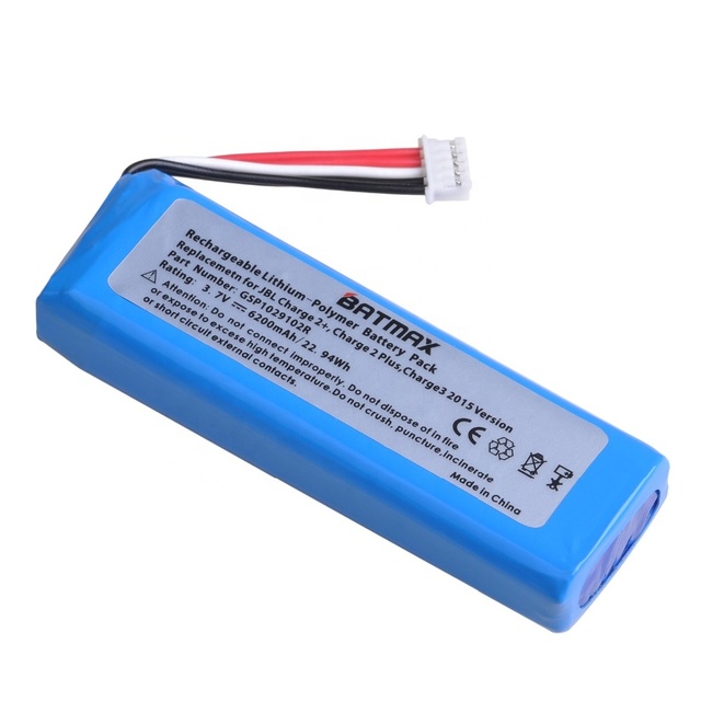 BATMAX Charger2 GSP1029102R 6200mAh Battery for JBL Charge 2 + /Charge 2 Plus /Charge 3 2015 Version Speaker Battery