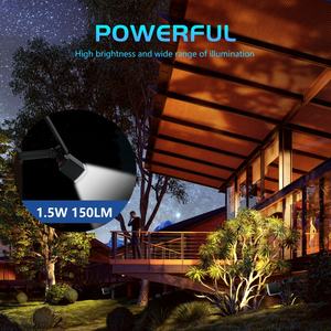 Lámpara Solar de Jardín Impermeable IP65 de ABS para Exteriores, con Montaje en Pared y Fijación en Suelo, Foco Solar Dividido para Jardín y Césped - Product Image 2