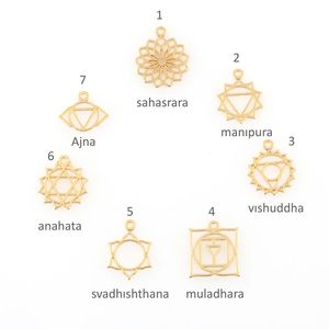 एकल फैंटम सेट प्रतीक सोने की प्लेटेड योग पेंडेंट 18k सोना प्लेटेड स्टेनलेस स्टील देहाती चकरा गहने 14x16mm की आपूर्ति - Product Image 6