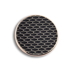 Gold Frame Mini Round Soft Enamel Lady Cosmetic Metal Custom Design Pocket <b>Mirror</b> - Product Image 1