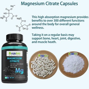 Cápsulas de Citrato de Magnesio de Alta Pureza, Sin <span class=keywords><strong>Gluten</strong></span>, Sin Soya, Salud Muscular y Bienestar Diario, Suplemento Mineral, Marca Privada OEM - Product Image 3