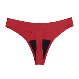 Mutandine Mestruali a 4 Strati Senza Cuciture a Vita Bassa, Perizoma Anti-perdita per Donne e Ragazze, Alta Assorbenza per Uso Quotidiano e Notturno - Product Image 5