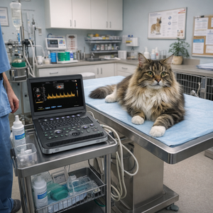 Ecógrafo Veterinario 3D para <span class=keywords><strong>Embarazo</strong></span>, Máquina <span class=keywords><strong>de</strong></span> Ultrasonido Médico, Ecógrafo Digital Doppler Color Cardíaco PW - Product Image 2