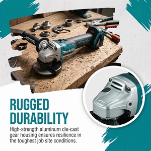 Venta Directa de Fábrica: <span class=keywords><strong>Amoladora</strong></span> Angular Inalámbrica <span class=keywords><strong>Makita</strong></span> DG404 de <span class=keywords><strong>18V</strong></span>, 125mm (5 Pulgadas), Herramienta Eléctrica Portátil para Cortar y Desbastar - Product Image 5