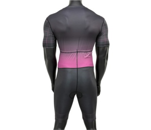 Combinaison de <span class=keywords><strong>triathlon</strong></span> professionnelle pour homme, séchage rapide, extensible, une pièce, manches courtes, compression, pour la compétition - Product Image 2