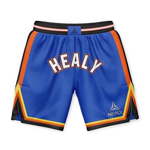 <span class=keywords><strong>Pantaloncini</strong></span> da <span class=keywords><strong>Basket</strong></span> da Uomo Personalizzati con Stampa Digitale, 100% Poliestere, <span class=keywords><strong>Blu</strong></span>, Antibatterici, Traspiranti, Taglie Forti, Vita Elastica Laterale - Product Image 1