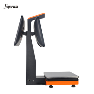 Personalizado 15,6 <span class=keywords><strong>pulgadas</strong></span> electrónico AI todo <span class=keywords><strong>en</strong></span> uno Dual Digital pantalla táctil electrónica AI Smart Pos sistema de pesaje báscula - Product Image 3