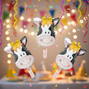 Party Love Cow <b>Balloon</b> 17X22Cm 3Pcs Foil <b>Animal</b> Party Decorations Birthday Kids - Product Image 2