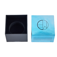 Boîte à bougie parfumée de luxe personnalisée vide, emballage rigide en papier réutilisable avec base et couvercle, boîte à fentes portable avec gaufrage