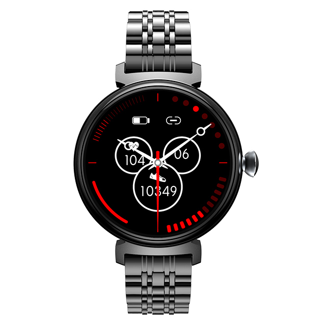 Worldwide Smallest 1.04inch Amoled Screen Smart Watch Clock with Customized Watch Face and BT Name and Free SDK