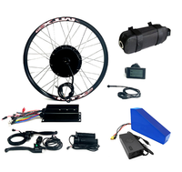 Kit vélo électrique tout-en-un haute puissance 1500 2000W 3000W 5000W avec batterie vélo électrique 72V 30Ah et composants étanches pour utilisation en extérieur 5000W