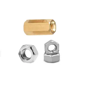 China supplier hot sale, M4 M6 M8 M12 M14 M16 M18 M20 1/2-13 Stainless Steel carbon steel brass zinc plated Finished Hex Nuts/