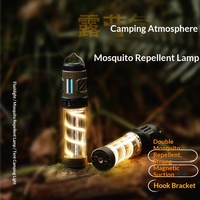 Driehoekige LED-campinglantaarn Draagbare muggenwerende sfeerverlichting Oplaadbare magnetische buitenlamp Type-C opladen