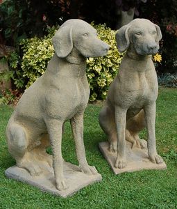 Personalizado al aire libre decorativo <span class=keywords><strong>de</strong></span> tamaño real nublado Rosa mármol perro escultura en Stock - Product Image 4