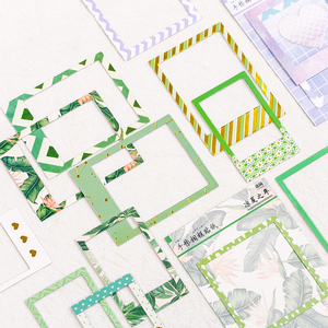 15 pz/pacco adesivi colorati cornice <span class=keywords><strong>per</strong></span> <span class=keywords><strong>foto</strong></span> speciale carta fai da te Scrapbooking adesivi diario regalo etichetta decorazione - Product Image 1