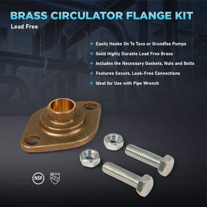 Kit de raccordement en laiton S1549 pour pompe Grundfos, vanne centrale 1 pouce pour raccordement de circulateur - Product Image 4