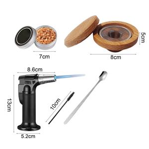 <b>Cocktail</b> <b>Smoker</b> <b>Kit</b> With Wooden Box Metal Container 4-Type Flintlock Smokebox For Molecular Gastronomy Cooking - Product Image 5