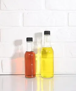 High Quality Wholesale 100ml 150ml 250ml Empty Transparent Hot Sauce Glass Bottles for Pepper Sauce