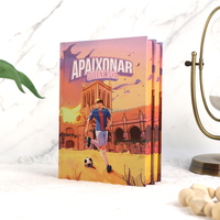 Custom Spray Painted Hardcover Neuartiges Buch kunst design mit Offsetdruck A4/A5 für Kraftpapier-Verpackungs kartons