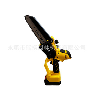 Mini tronçonneuse 8 pouces sans fil à batterie pour la coupe du bois et les travaux de jardinage - Product Image 1