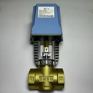 RCV 220V 24VAC DN15 DN20 ทองเหลือง 2 WAY น้ําวาล์ว dc มอเตอร์เปิดปิดมินิ PVC มอเตอร์บอลวาล์วด้วยตนเอง