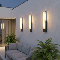 Applique murale LED extérieure en acier inoxydable, étanche, pour cour, clôture, terrasse, toit, décoration nocturne