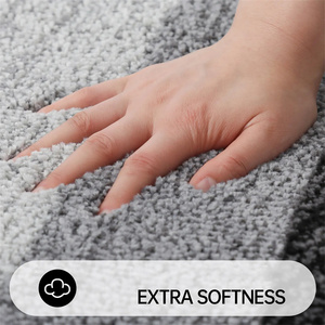 Alfombras de baño de microfibra absorbentes suaves y cómodas, alfombra de baño impermeable, alfombrilla de ducha lavable antideslizante - Product Image 3