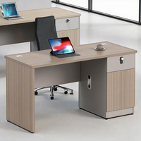 Bureau d'ordinateur moderne en bois massif avec tiroirs - Couleurs personnalisables, durable, multifonctionnel, modulaire, portable, table d'apprentissage