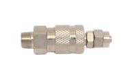 Vente en gros d'usine, mini-coupleur pneumatique de type rectus série 21, en laiton, à déconnexion rapide, avec filetage BSPT, pression de fonctionnement de 500 psi