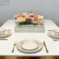 Boîte à fleurs en acrylique transparente personnalisée pour cadeaux de mariage de demoiselles d'honneur, moulée par rotation, pour bouquets, en stock chez les fabricants