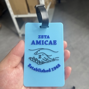 Etiqueta de Equipaje de Silicona con Diseño de Logotipo 3D de Lujo de 10.5*6.5 CM, Símbolo Masónico de la Hermandad Griega Divina 9, OES, etc. - Product Image 6