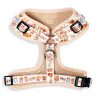 Harnais réglable pour chien Kawaii Asian Treats & Food Design Harnais léger en néoprène sans traction pour petits et grands chiens et chats