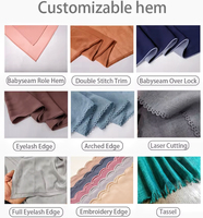 NOUVEAU Foulard Hijab Léger Imprimé Pied-de-Poule Rouge Brun 80*180cm Personnalisé par l'Usine pour Femme, Idéal pour le Bureau et les Affaires