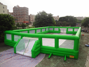 Новое состояние надувной ПВХ водный футбольный поле мыльный стадион футбольный батут парк - Product Image 5