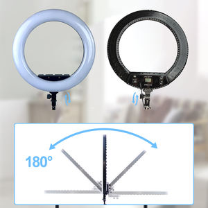 FOSOTO Nouveau Grand Anneau Lumineux LED de 19 Pouces avec Batterie 3200-5600K Éclairage Photographique Lampe sur Pied avec Trépied et Pince pour Téléphone - Product Image 5