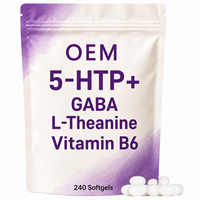 Capsules molles OEM/ODM 5-HTP Vitamine pour améliorer l'immunité, complément alimentaire, 240 gélules molles pour adultes, non destiné aux femmes enceintes