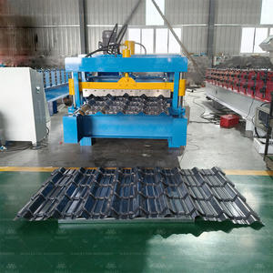 Máquina Combinada para Materiales de Construcción de Una Sola Capa, Máquina Formadora de Rollos de Tejas, Máquina para Fabricar Techos Trapezoidales de Una Sola Capa - Product Image 3