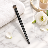 Pinceau de maquillage professionnel KB118 avec fibre de haute qualité de 0,07 mm, virole en aluminium épaissie et manche en bois de qualité supérieure