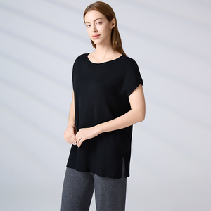 Suéter de Punto de Alta Gama Estilo Preppy, Ligero y Minimalista para Mujer, Top de Punto sin Mangas, Chaleco de Cuello Redondo - Product Image 5